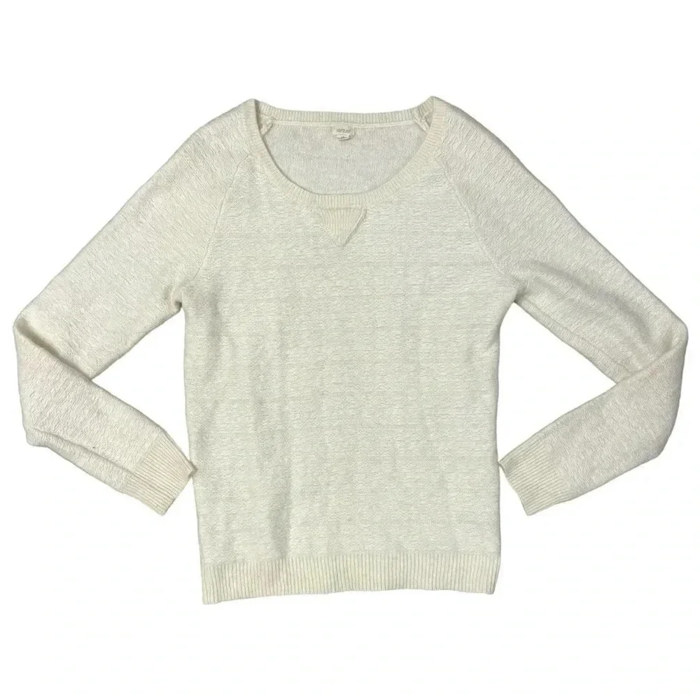 Aerie SOFT Off White Wool Rabbit Blend Sweater